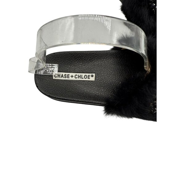 Chase & Chloe Black jeweled sandal slides - Size 7.5 - Picture 6 of 6